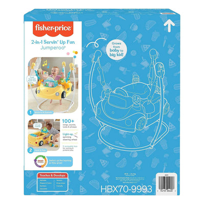 Fisher-Price 2-in-1 Servin' Up Fun Jumperoo Baby Activity Center (Open Box) - VMInnovations
