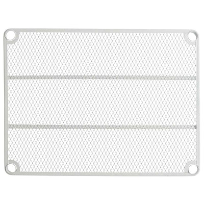 Design Ideas 3 Tier Full-Size Metal Storage Shelving Unit Rack, White (Open Box)