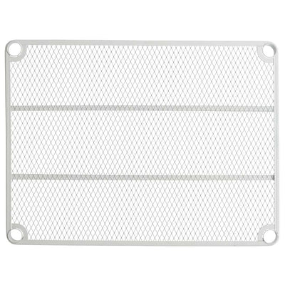 Design Ideas 3 Tier Full-Size Metal Storage Shelving Unit Rack, White (Used) - VMInnovations