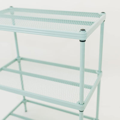 Design Ideas 3 Tier Full-Size Metal Storage Shelving Unit Rack, Green (Open Box)