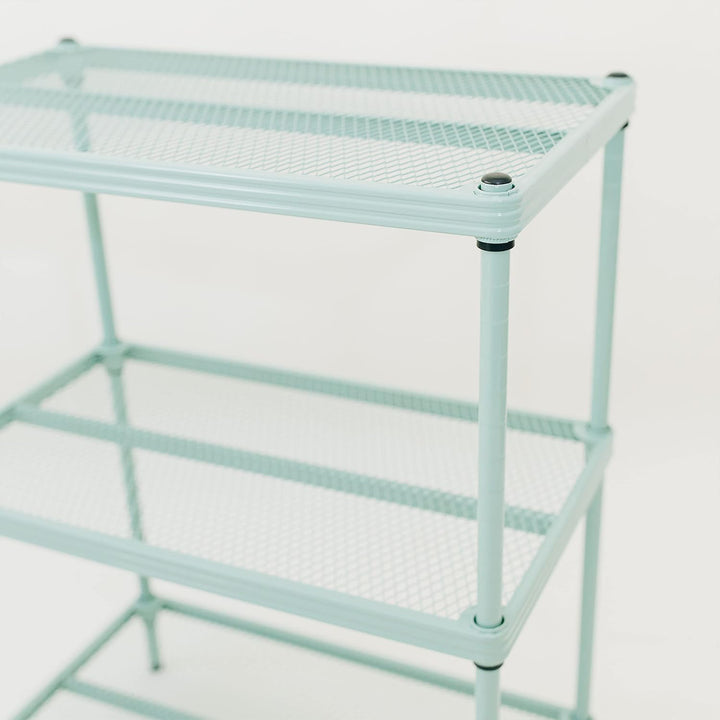 Design Ideas 3 Tier Full-Size Metal Storage Shelving Unit Rack, Green (Open Box) - VMInnovations