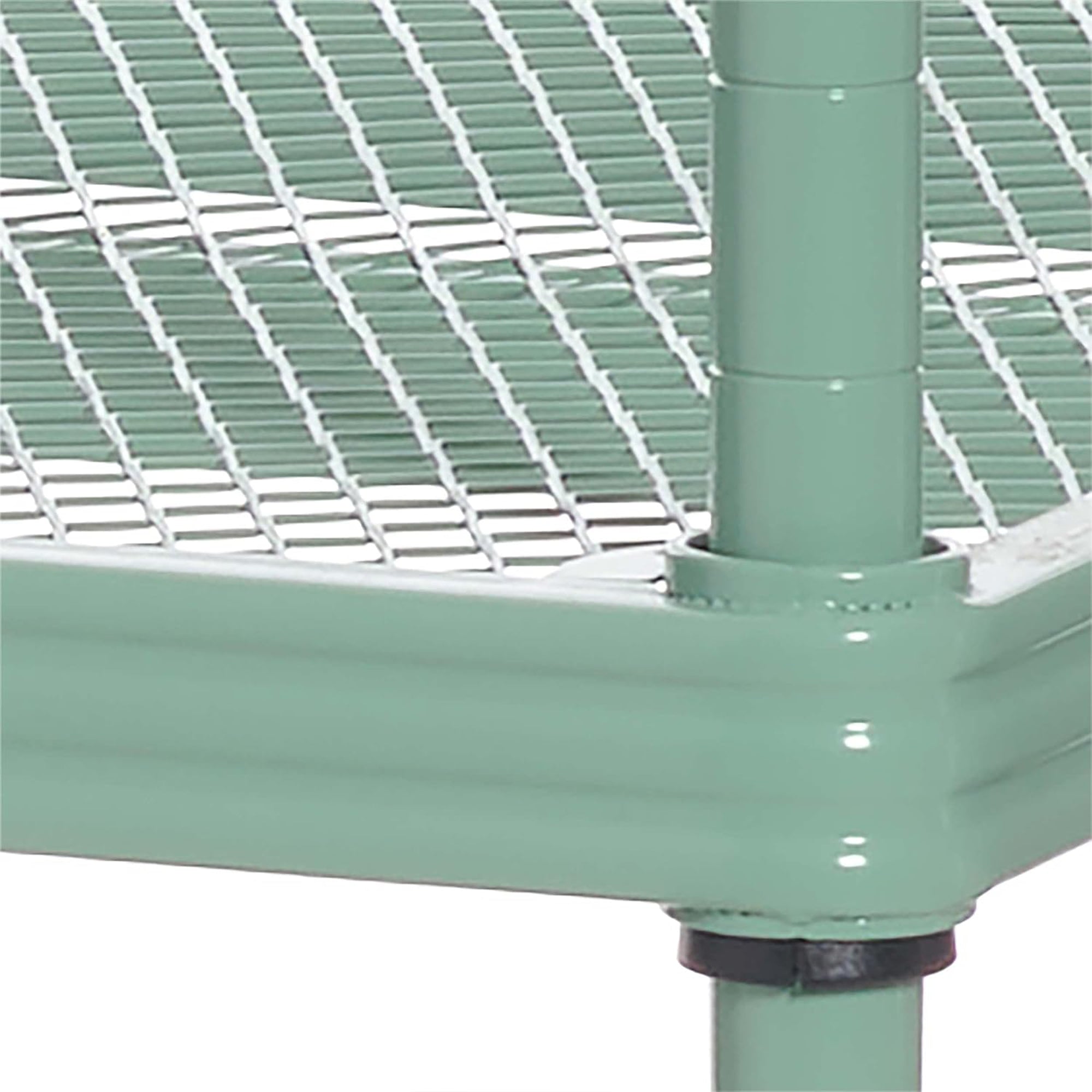 Design Ideas 3 Tier Full-Size Metal Storage Shelving Unit Rack, Green (Open Box) - VMInnovations
