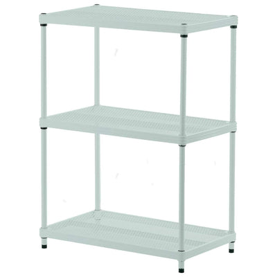 Design Ideas 3 Tier Full-Size Metal Storage Shelving Unit Rack, Green (Used)