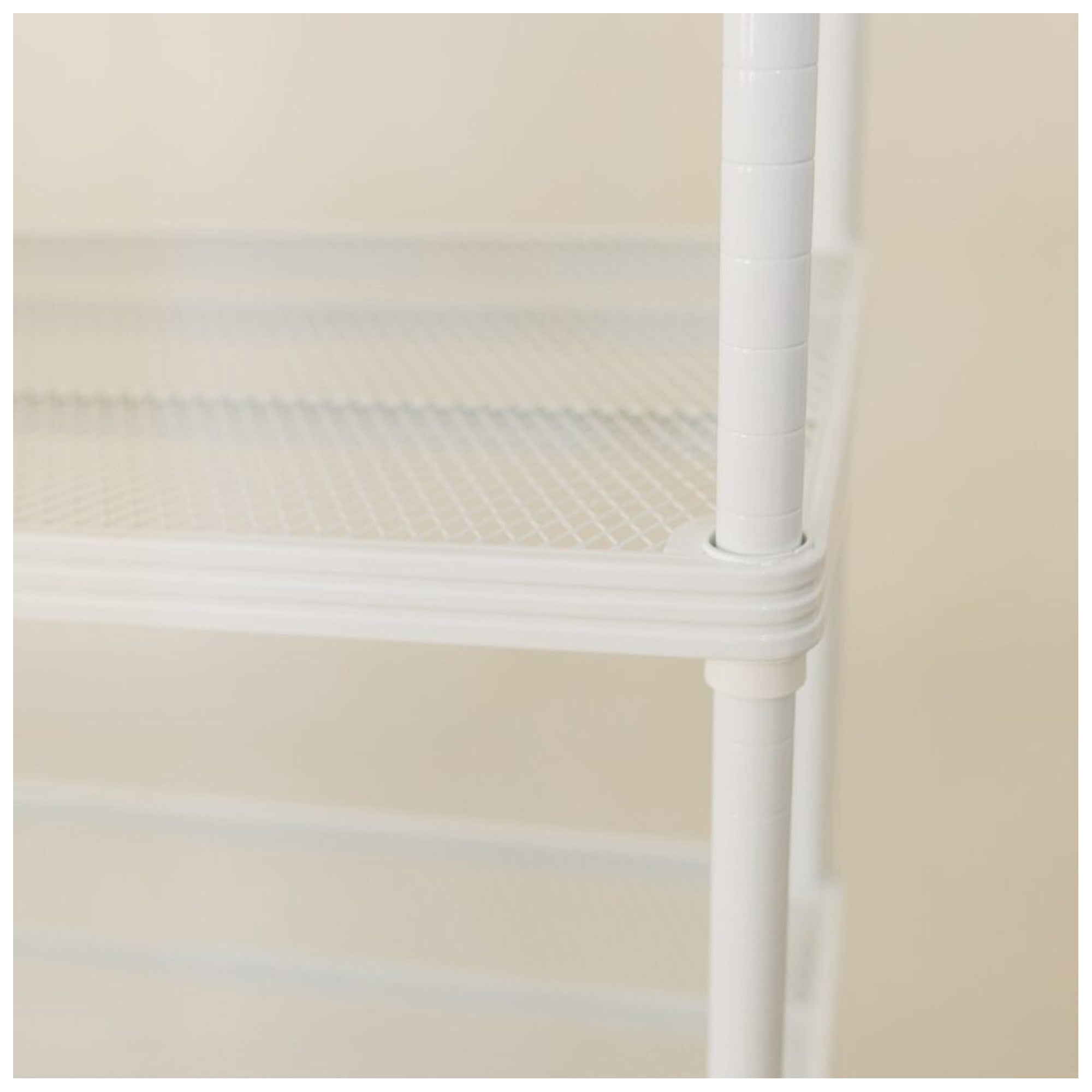 Design Ideas 5 Tier Full-Size Metal Storage Shelving Unit Rack, White (Open Box) - VMInnovations