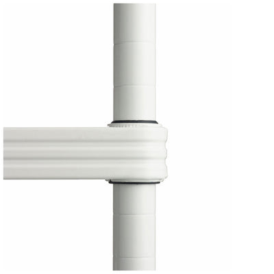 Design Ideas 5 Tier Full-Size Metal Storage Shelving Unit Rack, White (Open Box) - VMInnovations