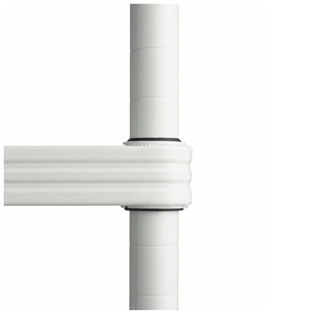 Design Ideas 5 Tier Full-Size Metal Storage Shelving Unit Rack, White (Open Box) - VMInnovations