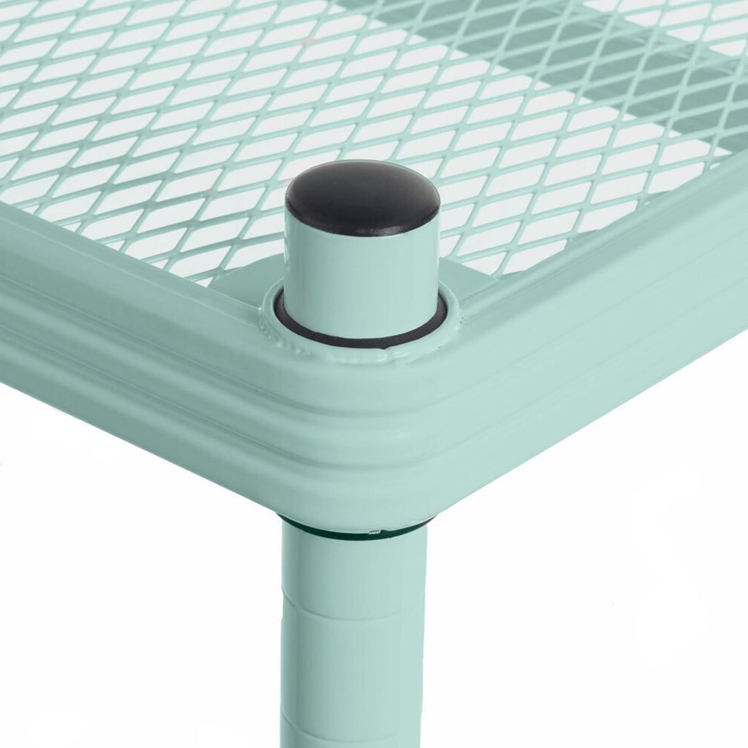 Design Ideas 5 Tier Full-Size Metal Storage Shelving Unit Rack, Sage (Used) - VMInnovations