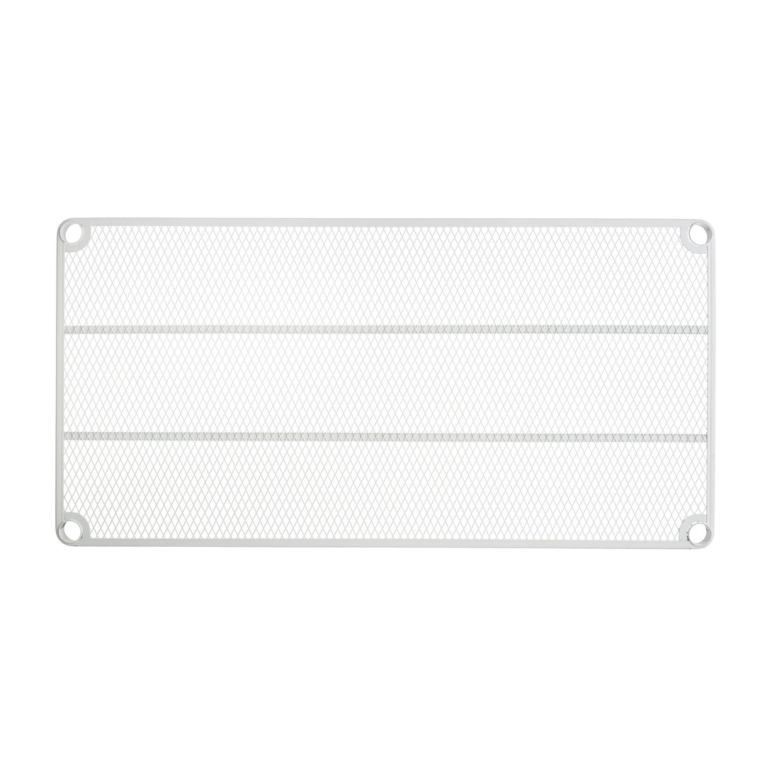 Design Ideas Metal Storage Utility Wood Top Shelving Unit Rack, White (Open Box) - VMInnovations