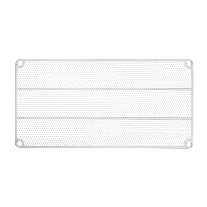Design Ideas Metal Storage Utility Wood Top Shelving Unit Rack, White (Open Box) - VMInnovations