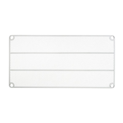 Design Ideas Metal Storage Utility Wood Top Shelving Unit Rack, White (Open Box) - VMInnovations