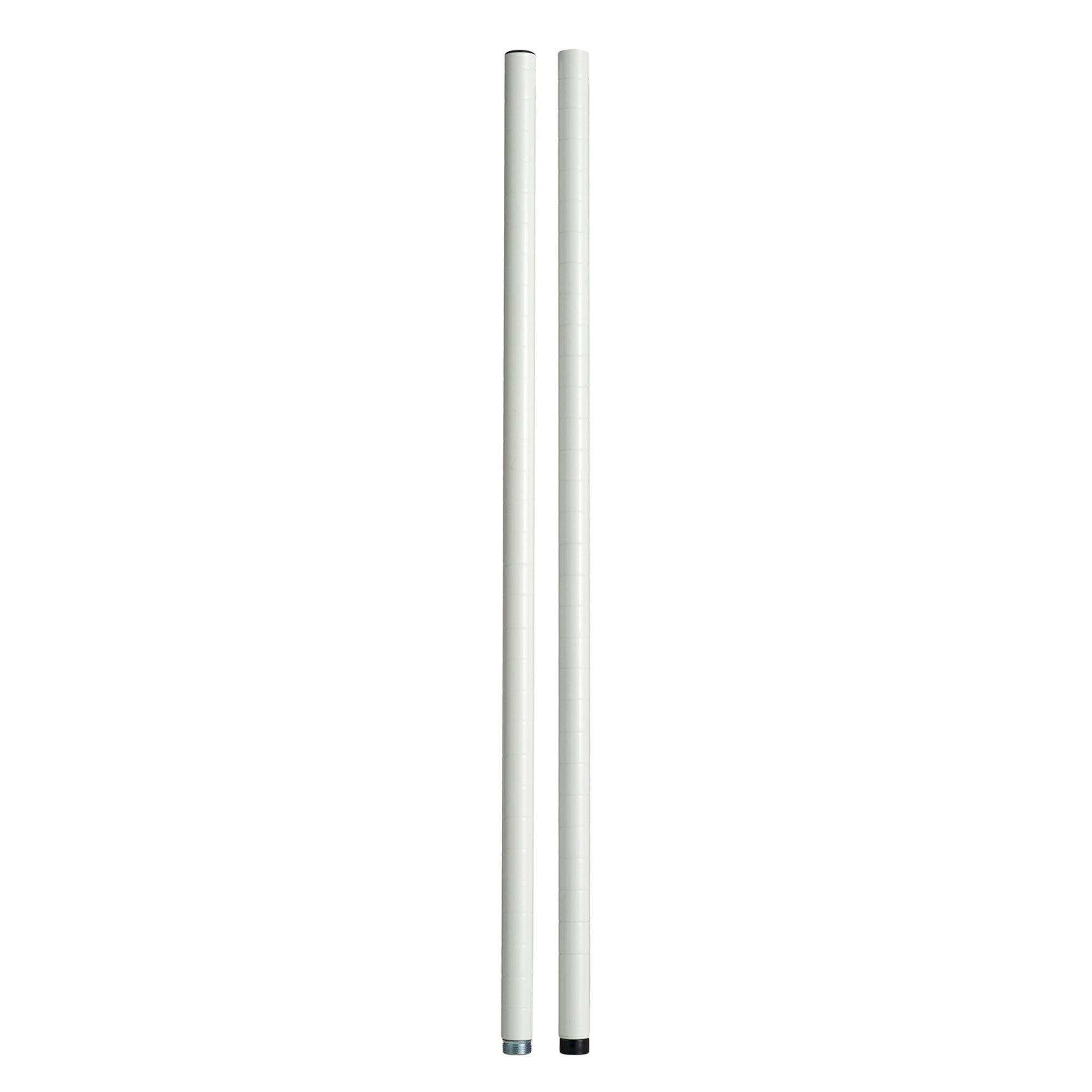 Design Ideas Metal Storage Utility Wood Top Shelving Unit Rack, White (Open Box) - VMInnovations