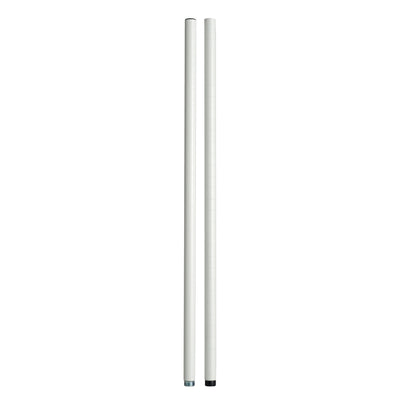 Design Ideas Metal Storage Utility Wood Top Shelving Unit Rack, White (Open Box) - VMInnovations