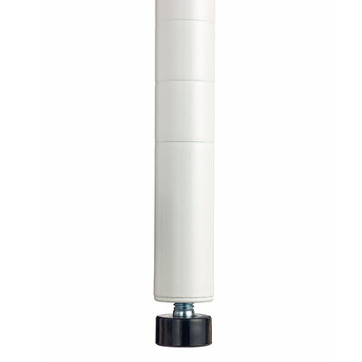 Design Ideas Metal Storage Utility Wood Top Shelving Unit Rack, White (Open Box) - VMInnovations