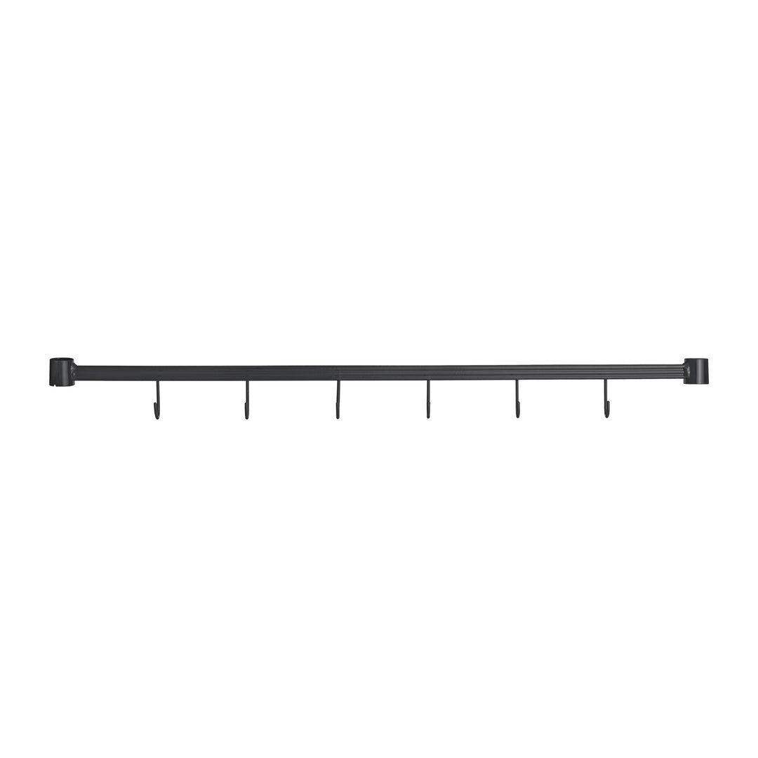 Design Ideas Metal Storage Utility Wood Top Shelving Unit Rack, Black (Used) - VMInnovations