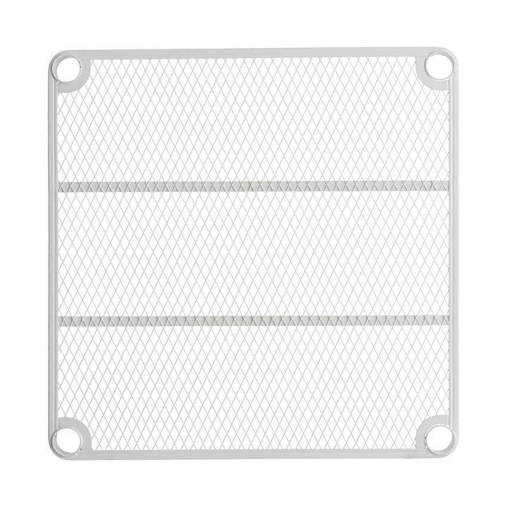 Design Ideas MeshWorks 6 Tier Tower Metal Storage Shelving Unit Rack, White