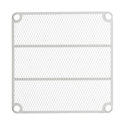 Design Ideas MeshWorks 6 Tier Metal Storage Shelving Unit Rack, White (Open Box)