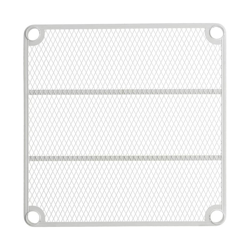 Design Ideas MeshWorks 6 Tier Metal Storage Shelving Unit Rack, White (Open Box)