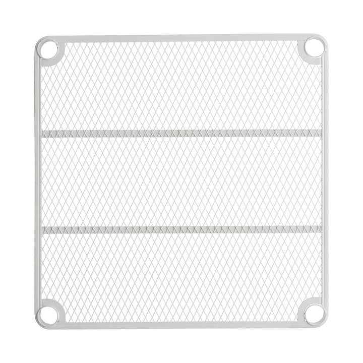 Design Ideas MeshWorks 6 Tier Metal Storage Shelving Unit Rack, White (Open Box)