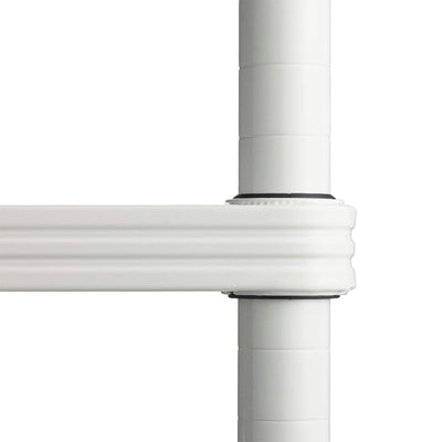 Design Ideas 6 Tier Tower Metal Storage Shelving Unit Rack, White (Used) - VMInnovations