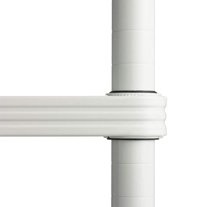 Design Ideas MeshWorks 6 Tier Metal Storage Shelving Unit Rack, White (Open Box) - VMInnovations