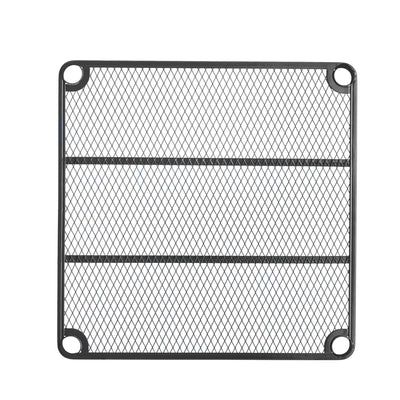 Design Ideas MeshWorks 6 Tier Tower Metal Storage Shelving Unit Rack, Black - VMInnovations