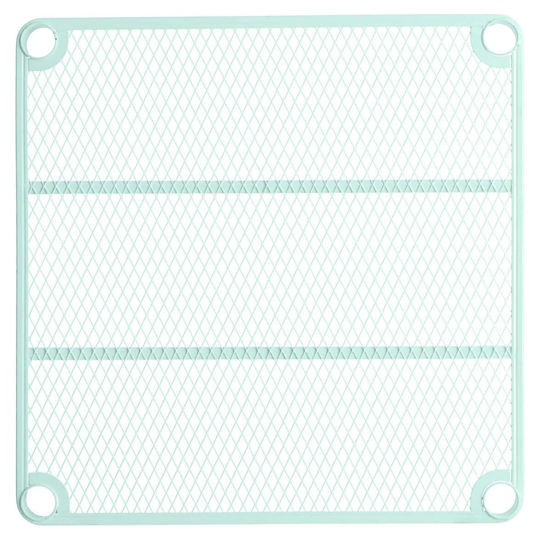 Design Ideas 6 Tier Tower Metal Storage Shelving Unit Rack, Green (Open Box)