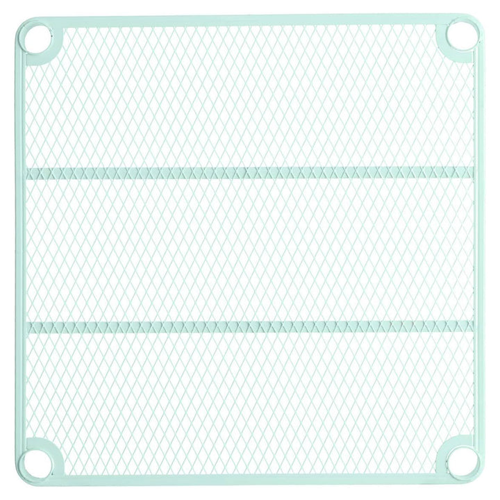 Design Ideas 6 Tier Tower Metal Storage Shelving Unit Rack, Green (Open Box)