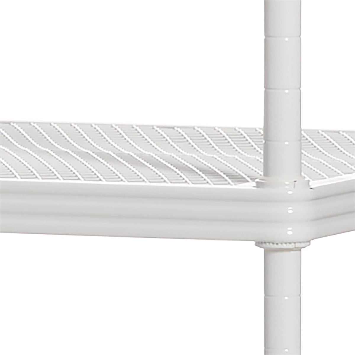 Design Ideas 5 Tier Metal Storage Shelving Unit Rack Bookshelf, White (Open Box)