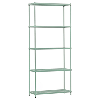 Design Ideas 5 Tier Metal Storage Shelving Unit Rack Bookshelf, Green(For Parts) - VMInnovations