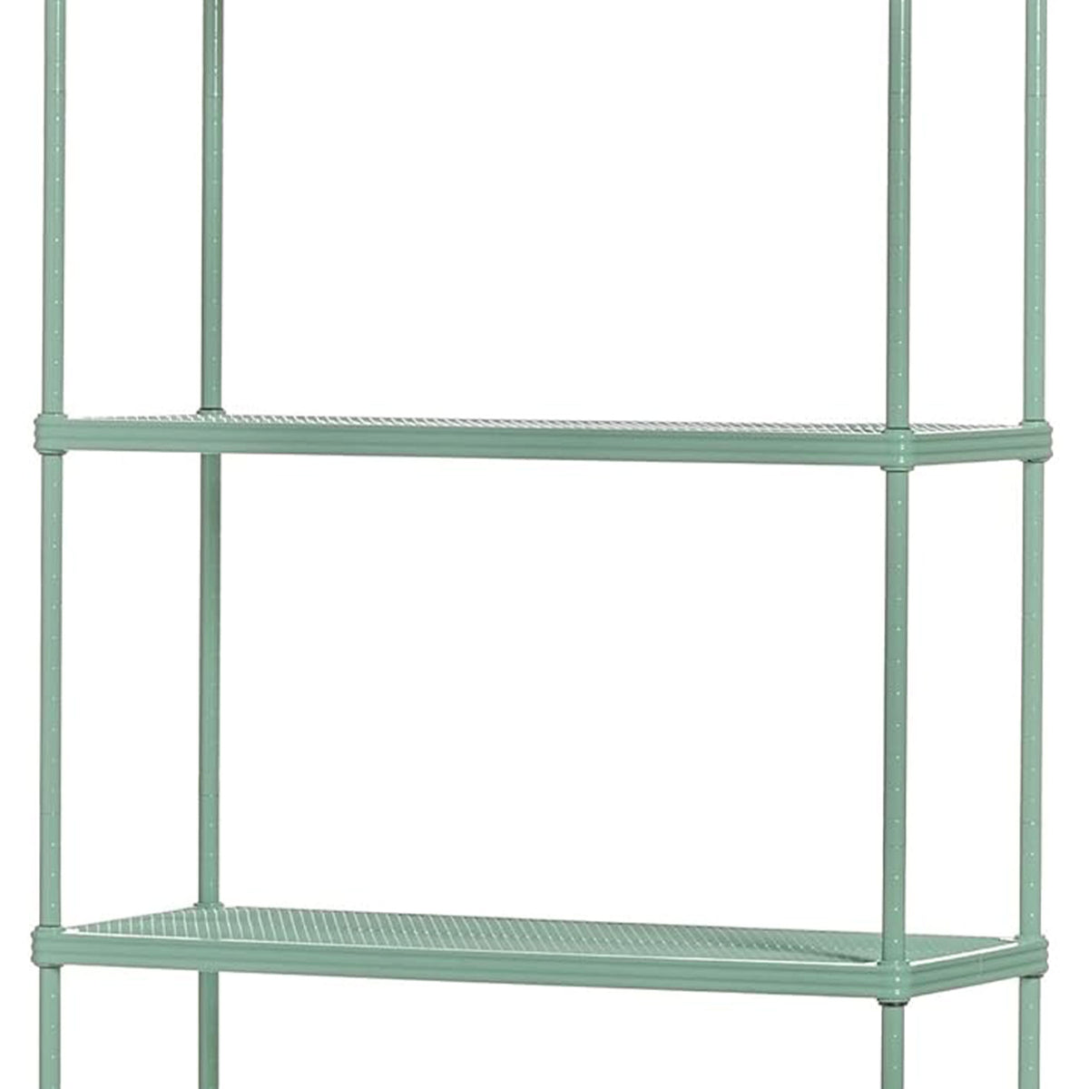 Design Ideas 5 Tier Metal Storage Shelving Unit Rack Bookshelf, Green (Used) - VMInnovations