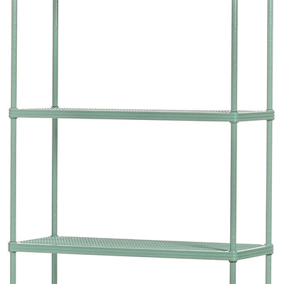 Design Ideas 5 Tier Metal Storage Shelving Unit Rack Bookshelf, Green(For Parts) - VMInnovations