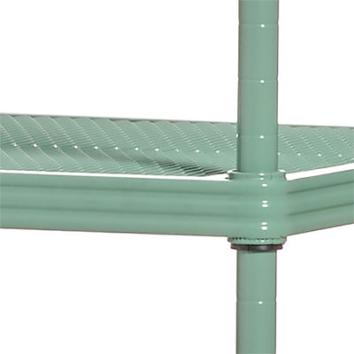 Design Ideas 5 Tier Metal Storage Shelving Unit Rack Bookshelf, Green(For Parts) - VMInnovations