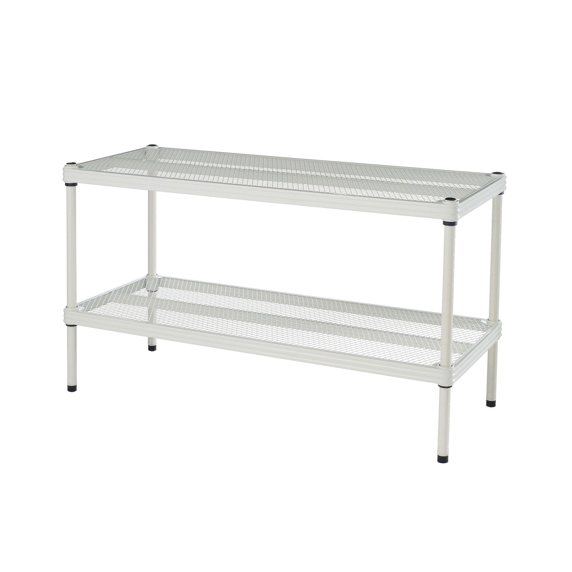 Design Ideas MeshWorks 2 Tier Full-Size Storage Shelving Unit Rack, Open Box) - VMInnovations