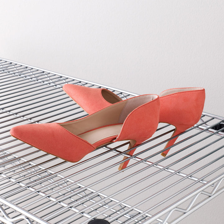 Design Ideas MeshWorks 2 Tier Full-Size Storage Shelving Unit Rack, Open Box)