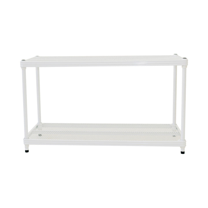 Design Ideas MeshWorks 2 Tier Full-Size Storage Shelving Unit Rack, Open Box)