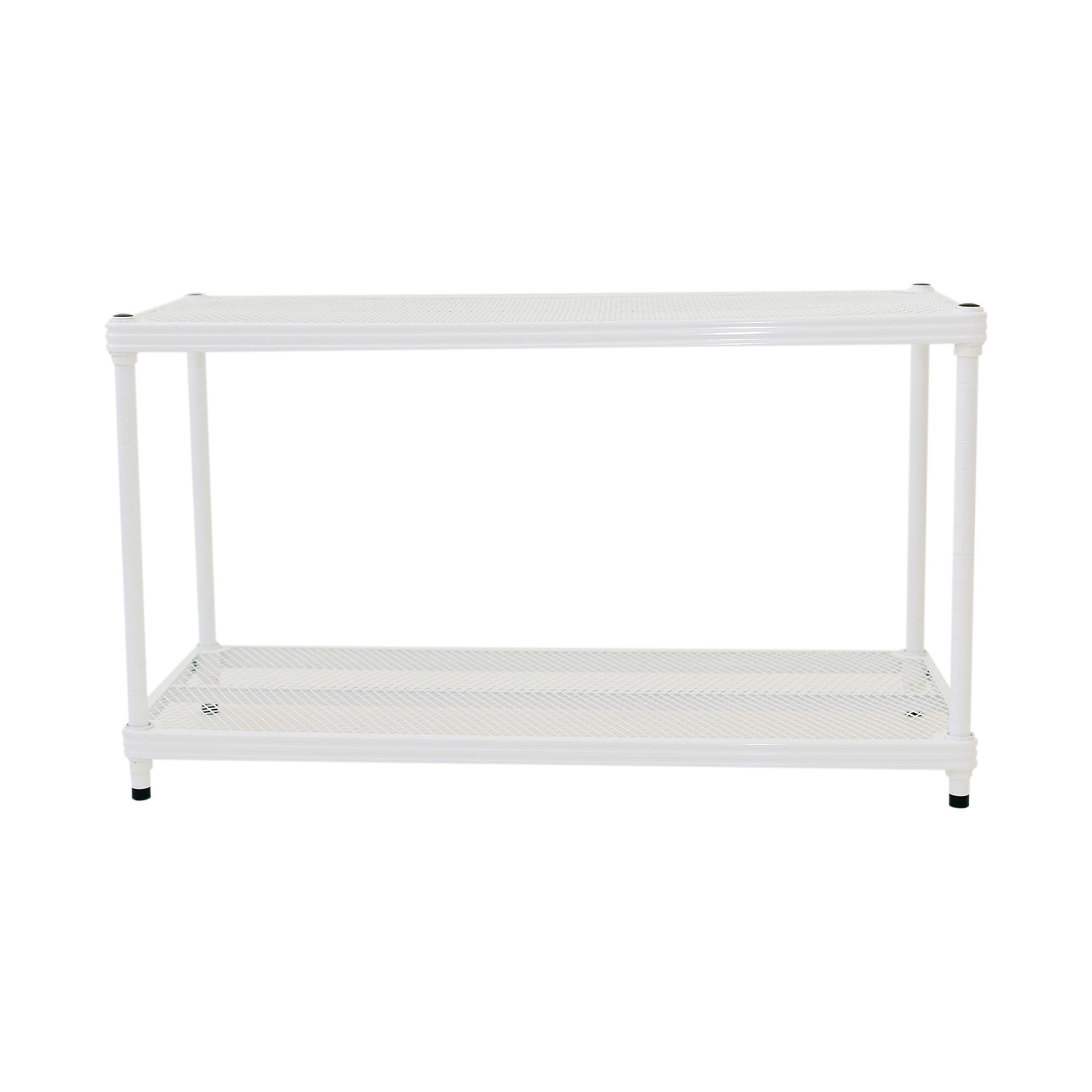 Design Ideas MeshWorks 2 Tier Full-Size Storage Shelving Unit Rack, Open Box) - VMInnovations
