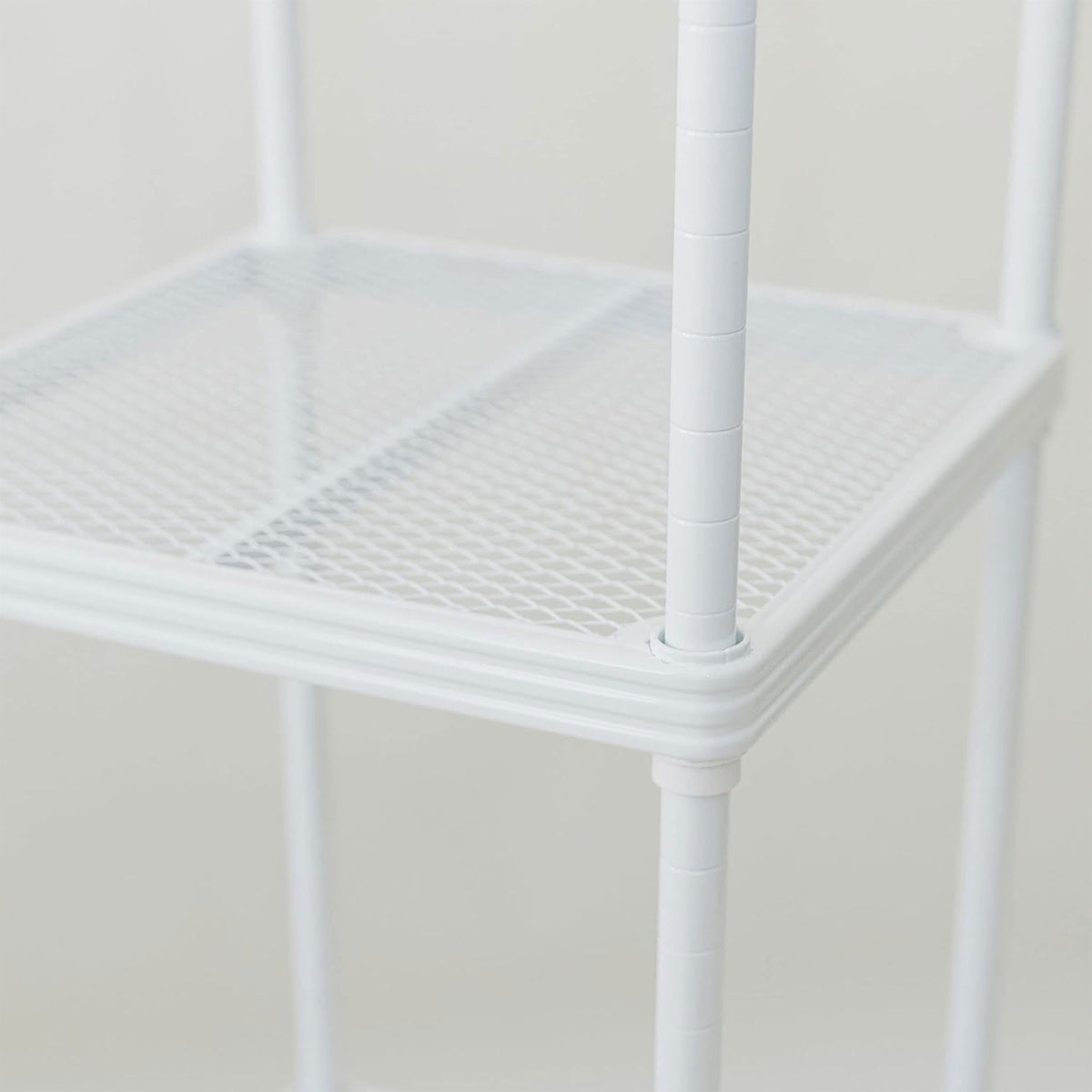 Design Ideas 5 Tier Tower Metal Storage Shelving Unit Rack, White (Used) - VMInnovations