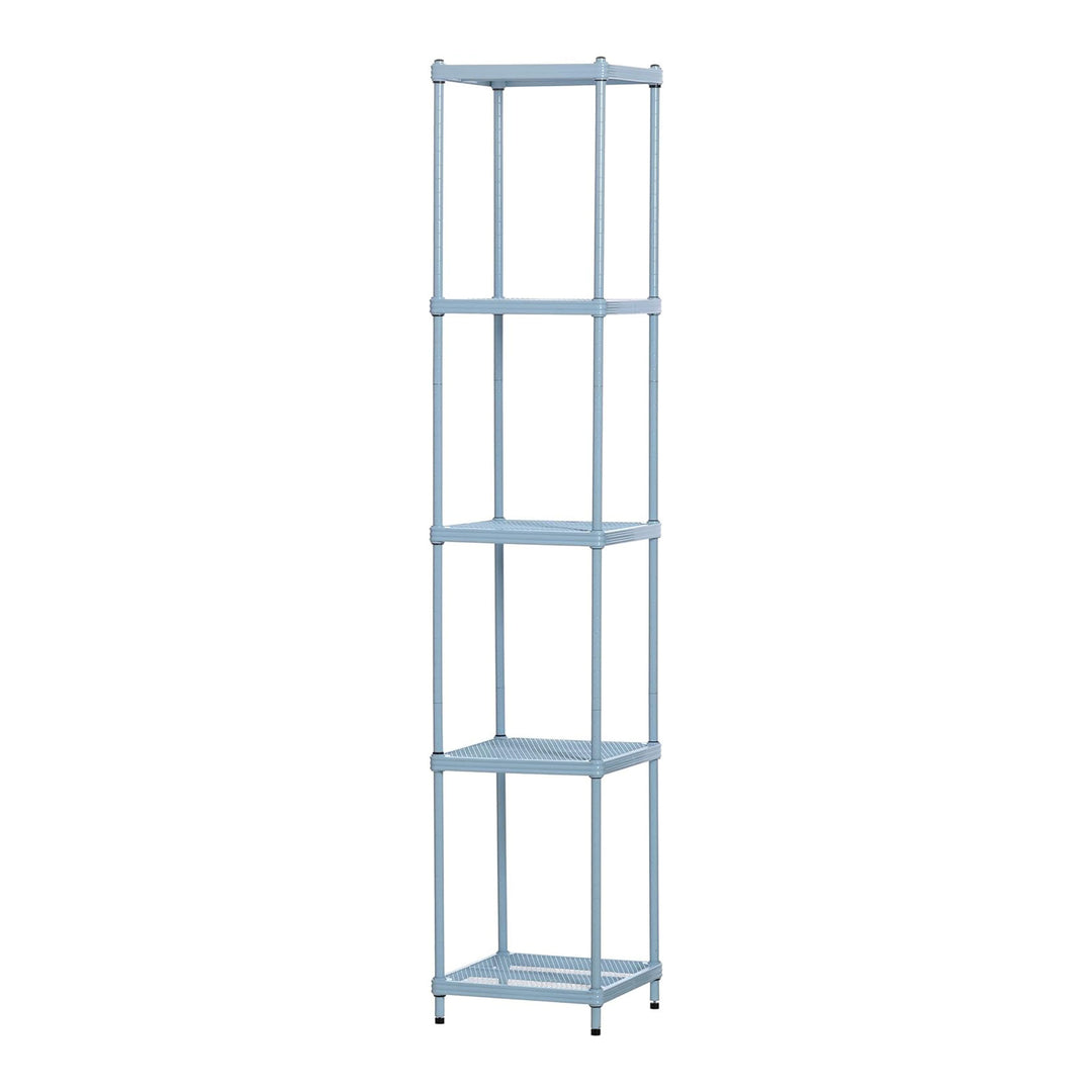 Design Ideas MeshWorks 5 Tier Tower Metal Storage Shelving Unit Rack (Open Box)