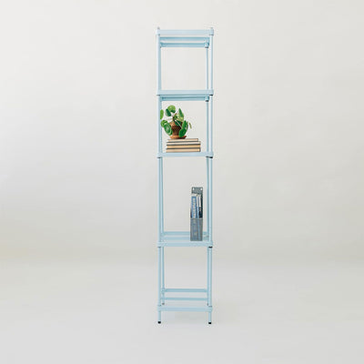 Design Ideas 5 Tier Tower Metal Storage Shelving Unit Rack, Sky Blue (Used)