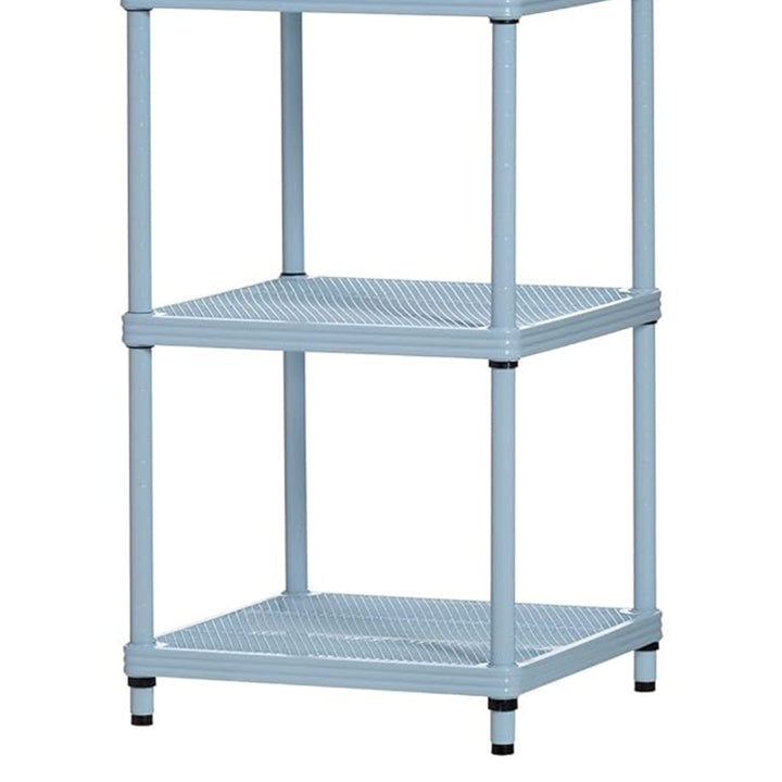 Design Ideas MeshWorks 5 Tier Tower Metal Storage Shelving Unit Rack (Open Box)