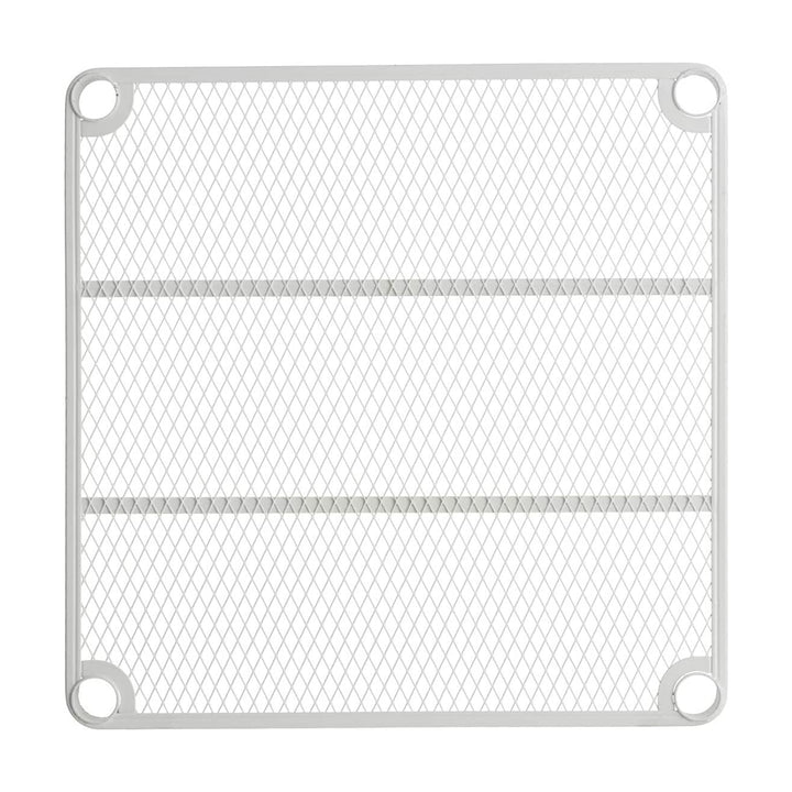 Design Ideas MeshWorks 2 Tier Narrow Metal Storage Shelving Rack, White (Used) - VMInnovations