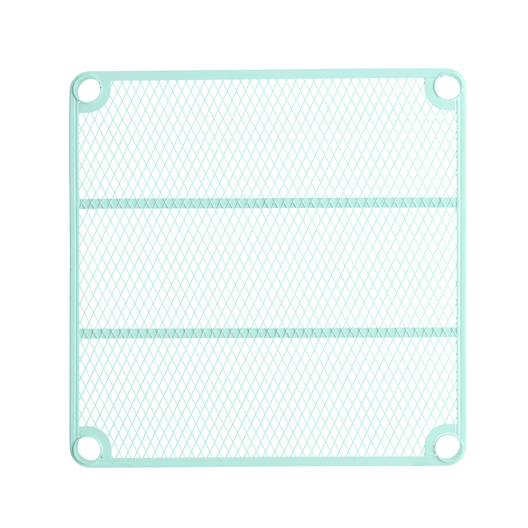 Design Ideas MeshWorks 5 Tier Storage Shelving Unit Rack, Sage Green (Open Box) - VMInnovations