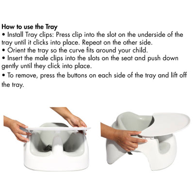 Bumbo Floor Seat LITE Combo with Detachable Feeding Playtime Tray Accessory - VMInnovations
