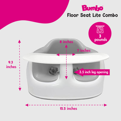 Bumbo Floor Seat LITE Combo with Detachable Feeding Playtime Tray Accessory - VMInnovations