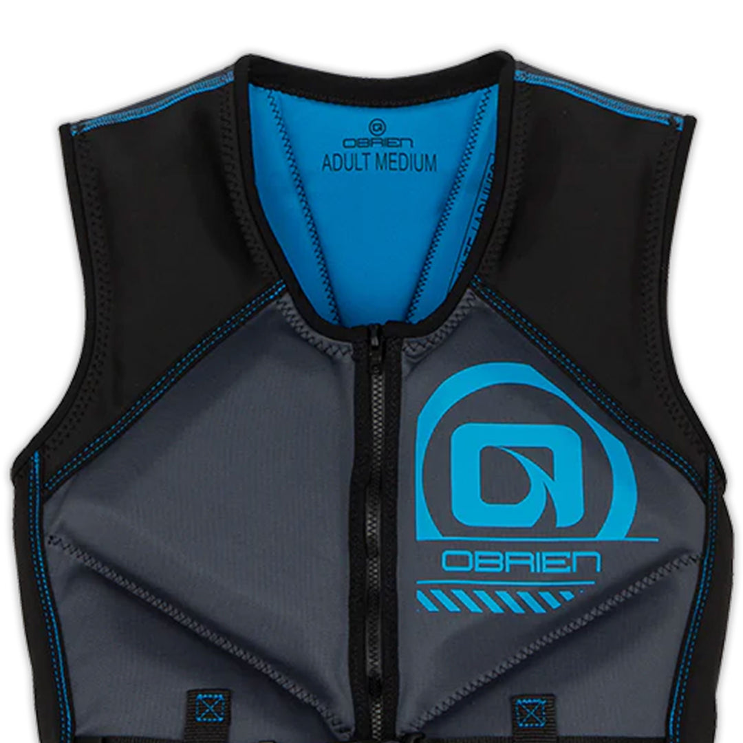 O'Brien Men's Recon L Life Jacket with Split Back Panel and BioLite Inner, Blue (Open Box)