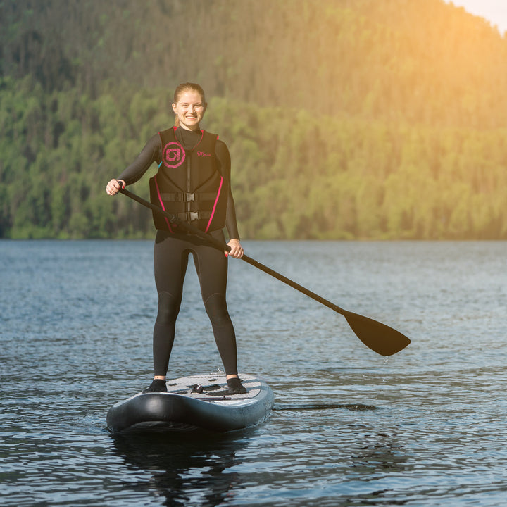 O'Brien Women's Neoprene Life Jacket w/Zip Closure, XS Pink (Open Box) - VMInnovations