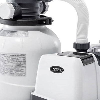 Intex ZX100 Automatic Pressure Side Pool Cleaner with Pool Sand Filter Pump - VMInnovations