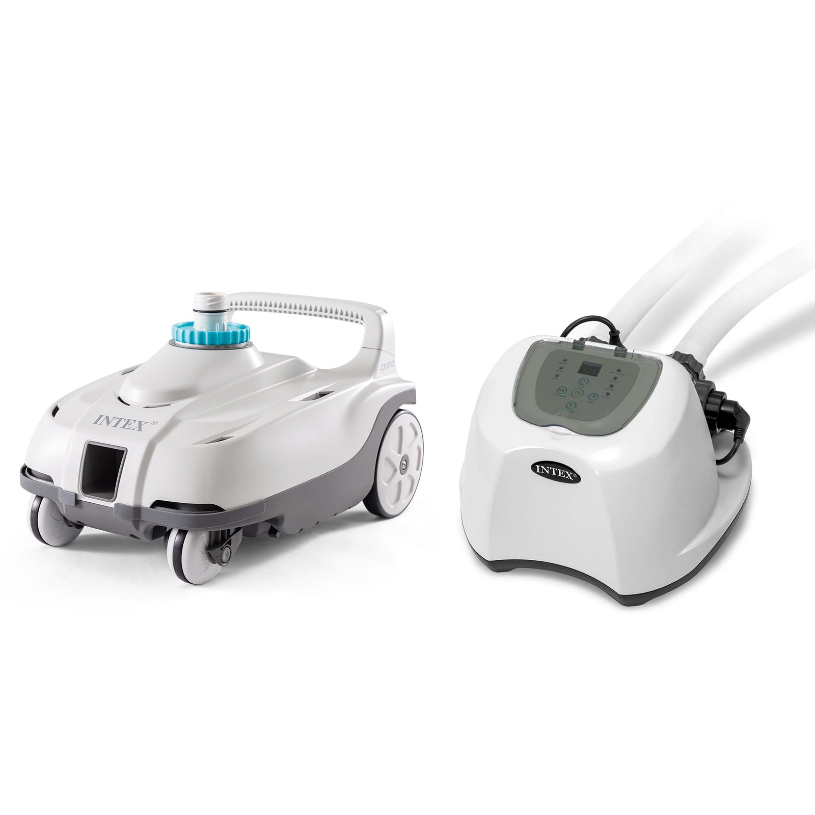 Intex ZX100 Auto Pressure Side Pool Cleaner with Krystal Clear Saltwater System - VMInnovations