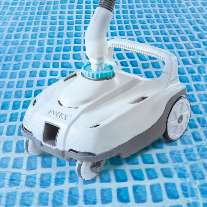 Intex ZX100 Automatic Pressure Side Pool Cleaner with Pool Sand Filter Pump