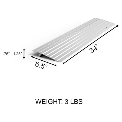 EZ-ACCESS TRANSITIONS 1” Portable Self Supporting Aluminum Modular Ramp (Used)